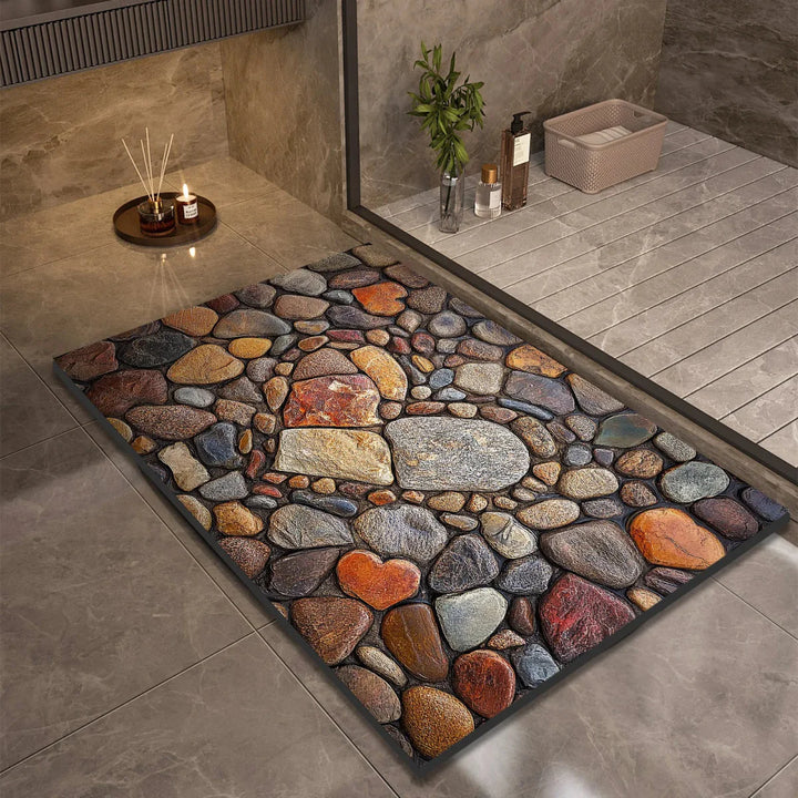 Lisslune | AQUASOFT BATH MAT – Diatomite Bath Mat for Safety & Comfort