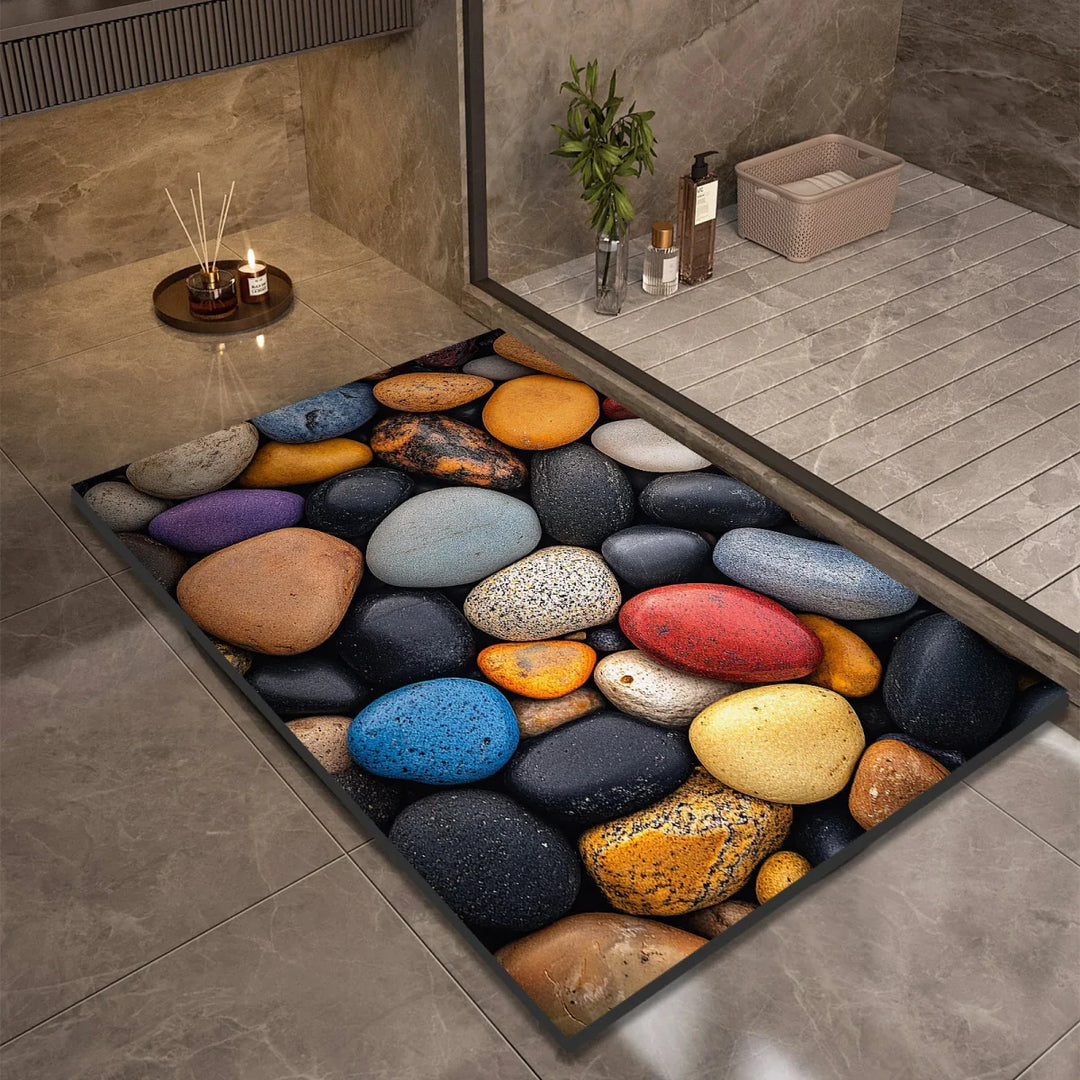 Lisslune | AQUASOFT BATH MAT – Diatomite Bath Mat for Safety & Comfort