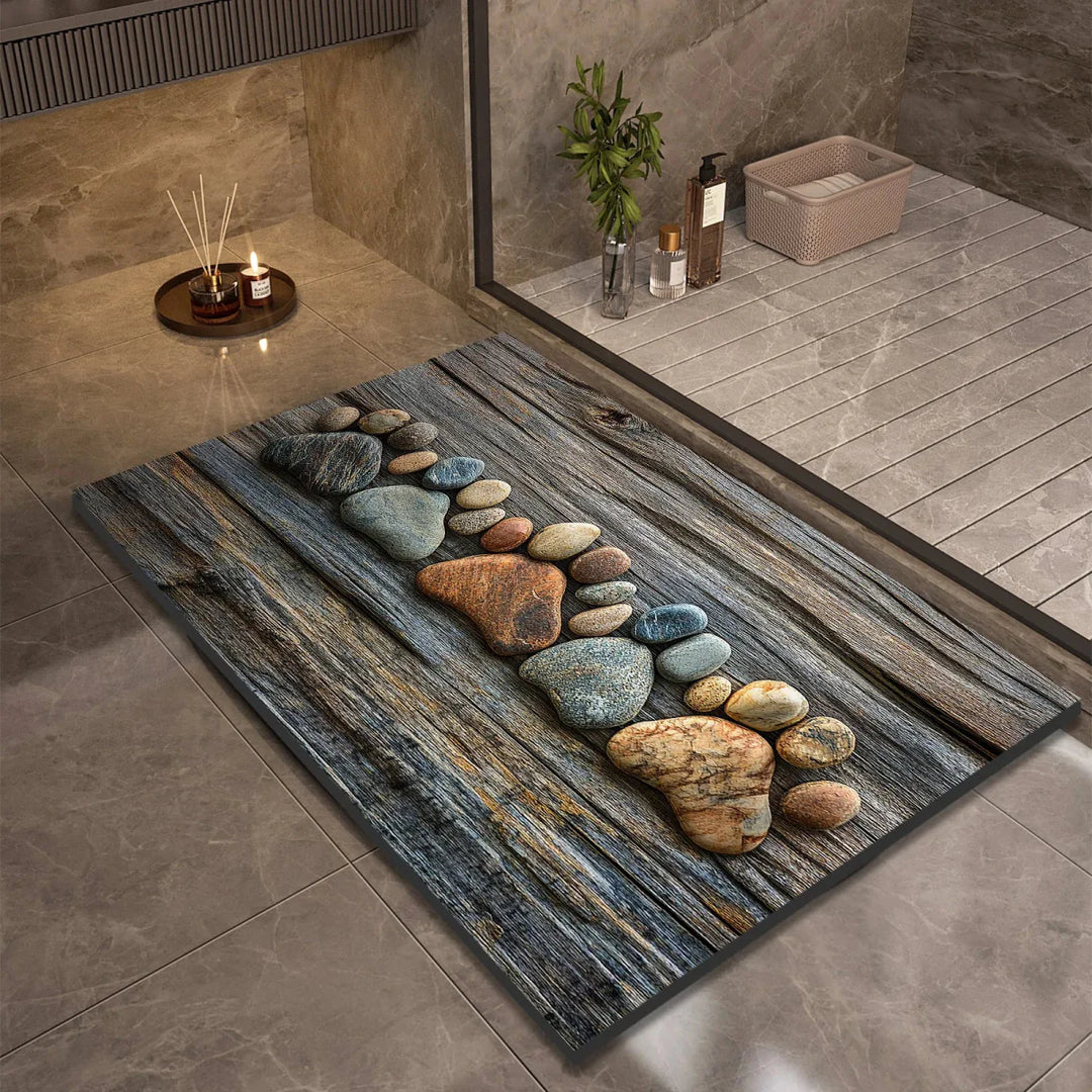 Lisslune | AQUASOFT BATH MAT – Diatomite Bath Mat for Safety & Comfort