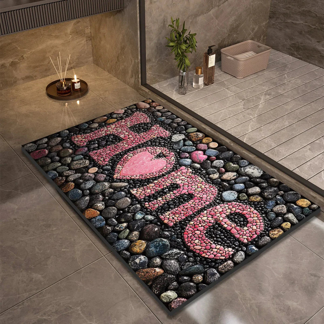 Lisslune | AQUASOFT BATH MAT – Diatomite Bath Mat for Safety & Comfort