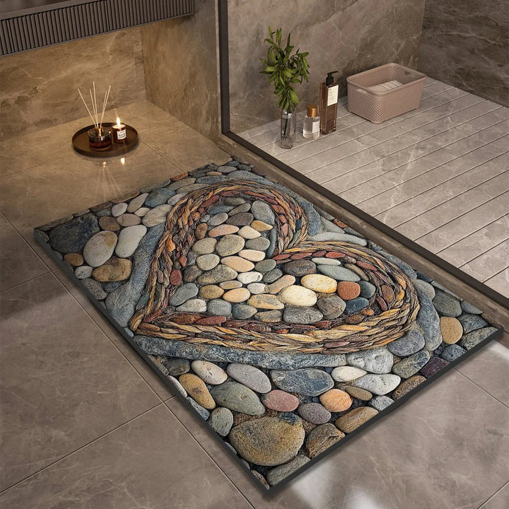 Lisslune | AQUASOFT BATH MAT – Diatomite Bath Mat for Safety & Comfort