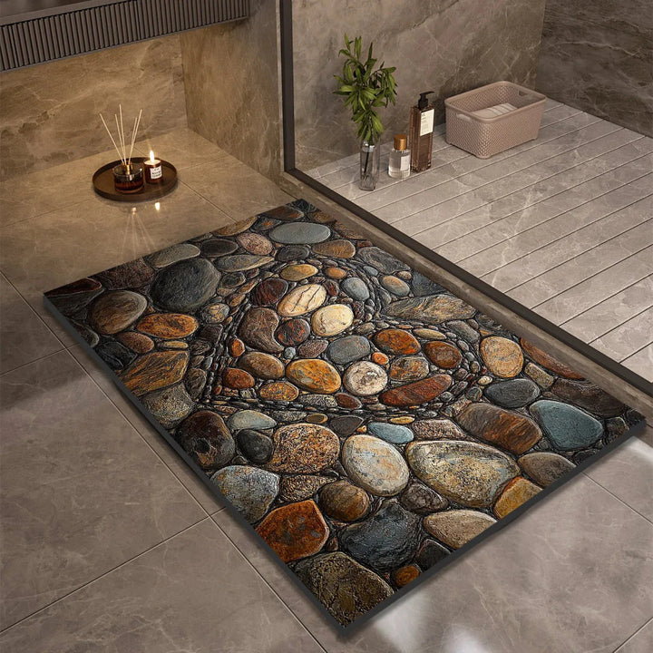 Lisslune | AQUASOFT BATH MAT – Diatomite Bath Mat for Safety & Comfort