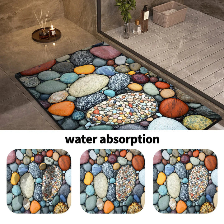 Lisslune | AQUASOFT BATH MAT – Diatomite Bath Mat for Safety & Comfort