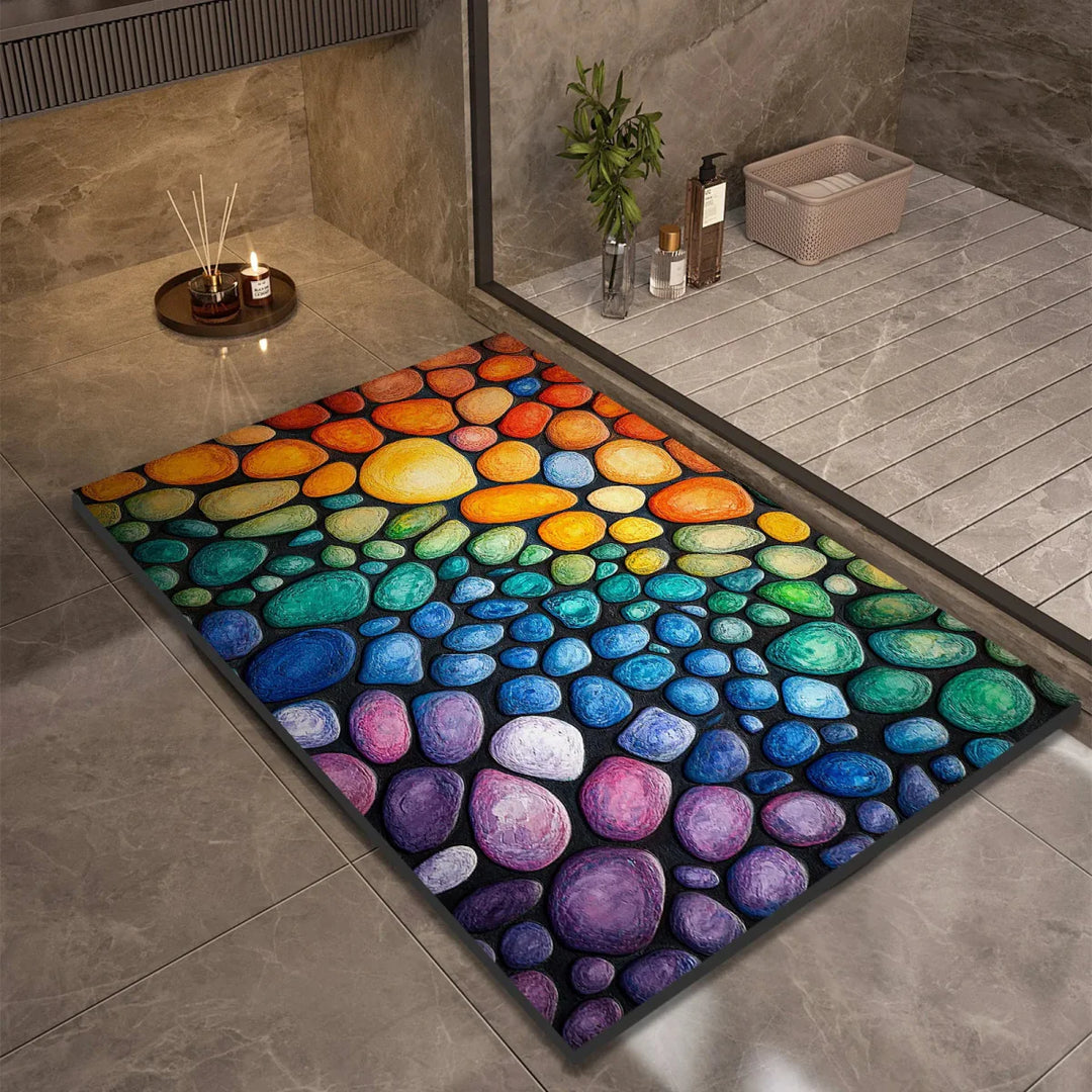Lisslune | AQUASOFT BATH MAT – Diatomite Bath Mat for Safety & Comfort