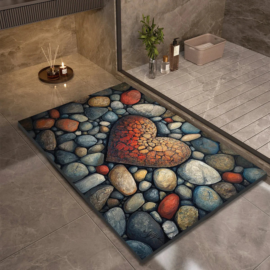 Lisslune | AQUASOFT BATH MAT – Diatomite Bath Mat for Safety & Comfort