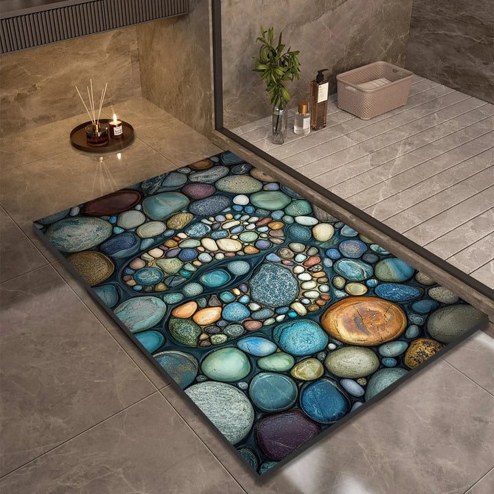 Lisslune | AQUASOFT BATH MAT – Diatomite Bath Mat for Safety & Comfort