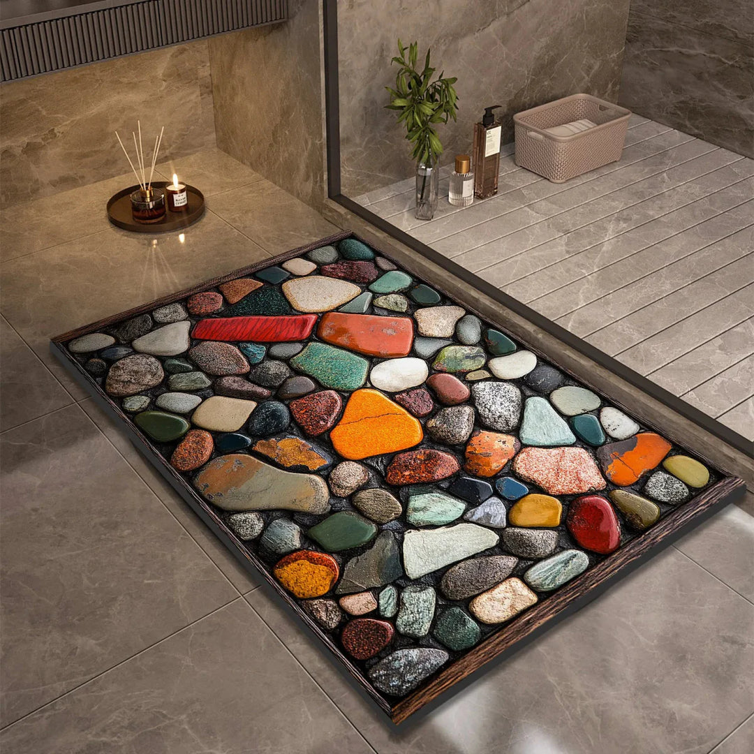 Lisslune | AQUASOFT BATH MAT – Diatomite Bath Mat for Safety & Comfort