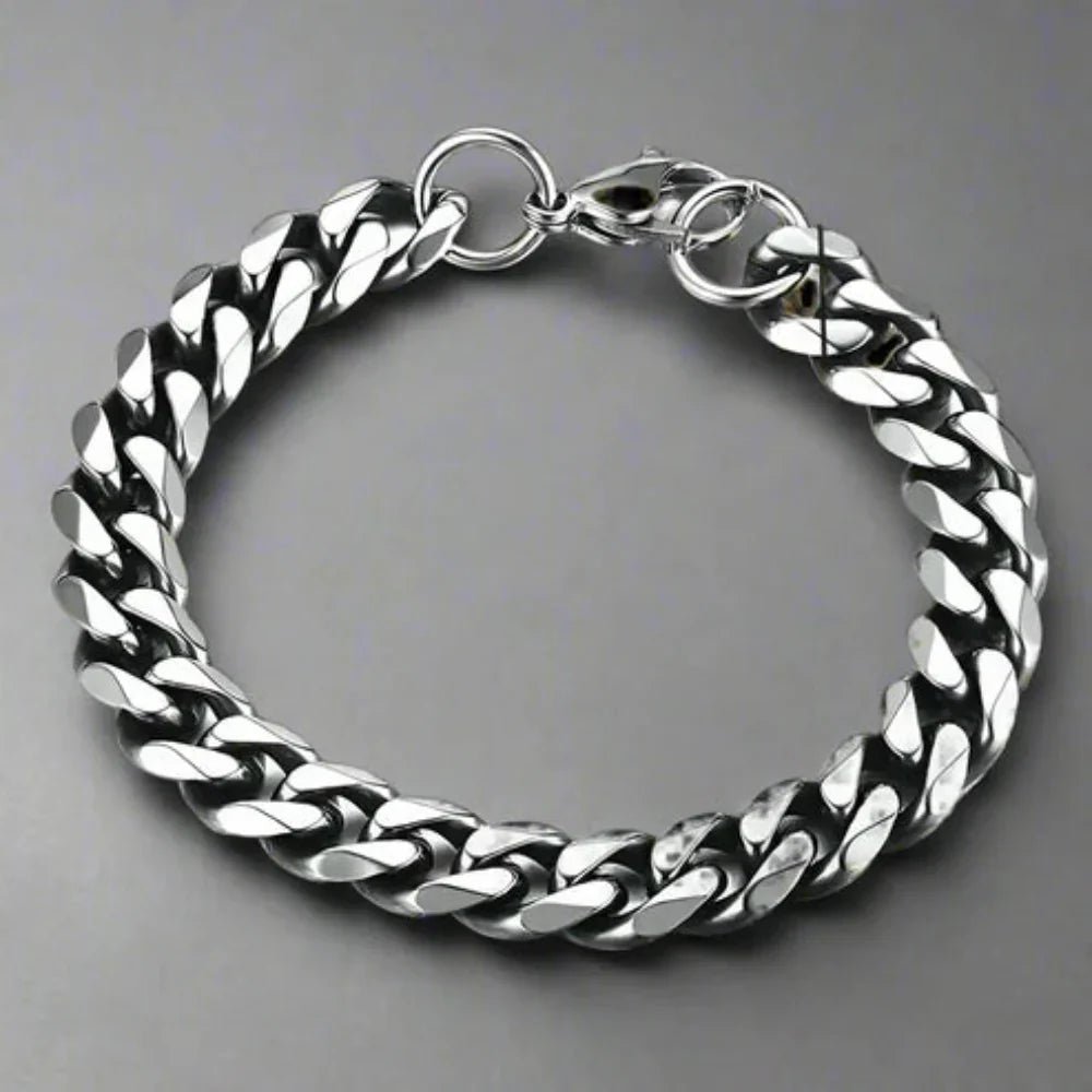 Lisslune | Armored CHAIN BRACELET – Adjustable Stainless Steel Punk-Inspired Elegance