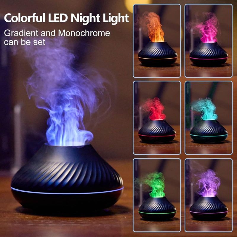 Lisslune | Essential Oil Diffuser with LED Flame Effect