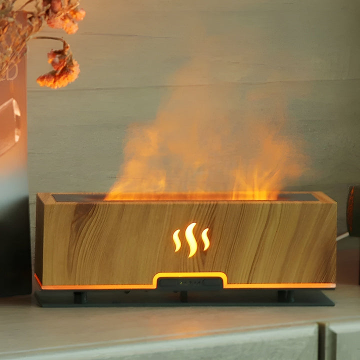 Lisslune | AtmosphereMist 3-in-1 Humidifier with Flame Light and Aroma