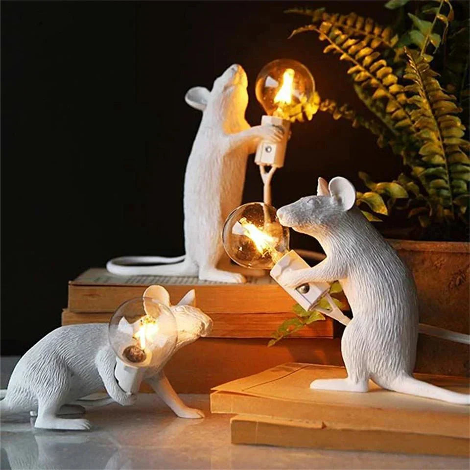 Lisslune | Royallure Art Deco Style LED Mouse Desk Lamp - Playful Desk Lighting
