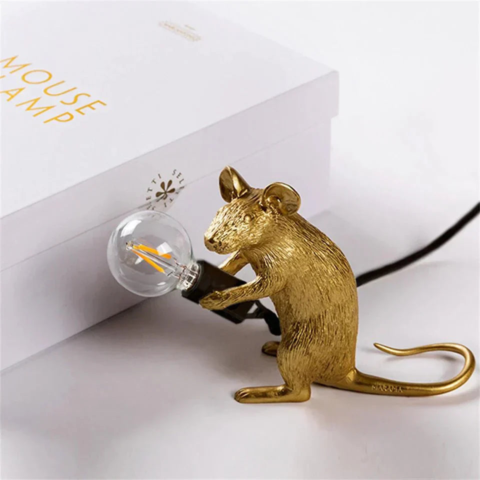 Lisslune | Royallure Art Deco Style LED Mouse Desk Lamp - Playful Desk Lighting
