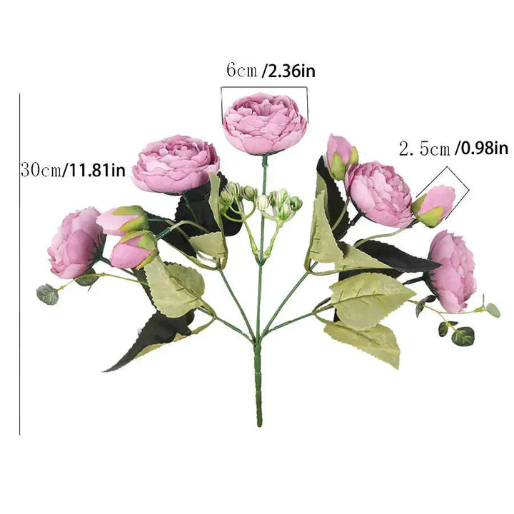 Lisslune | Eternal Elegance Silk Peony Arrangement
