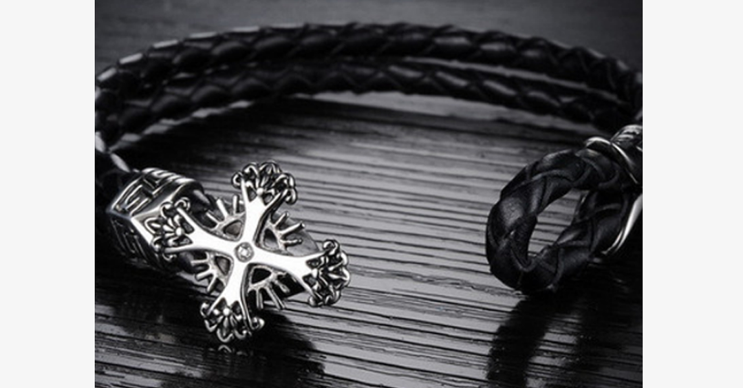 Lisslune | Vintage Cross Men’s Bracelet