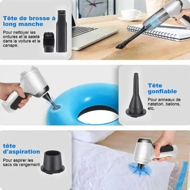 Lisslune | Cordless Handheld Vacuum Cleaner for the Car - Strong Suction Power