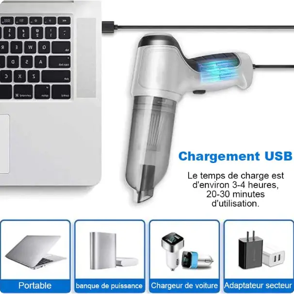 Lisslune | Cordless Handheld Vacuum Cleaner for the Car - Strong Suction Power