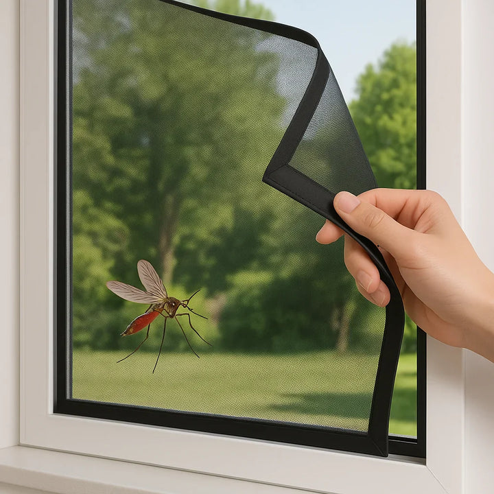 Lisslune | Magnetic Mosquito Net for Windows - No-See-Um Mesh Insect Screen for Home Protection & Bug Prevention
