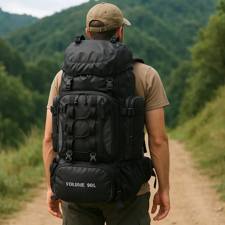 Lisslune | 90L Waterproof Hiking Backpack - Ultra-Lightweight Travel Pack for Outdoor Adventures & Camping