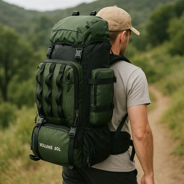 Lisslune | 90L Waterproof Hiking Backpack - Ultra-Lightweight Travel Pack for Outdoor Adventures & Camping