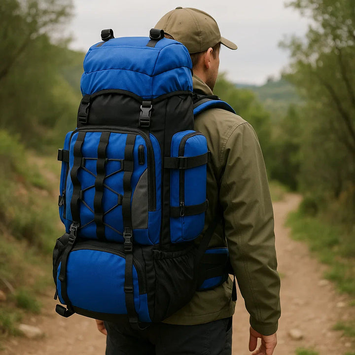 Lisslune | 90L Waterproof Hiking Backpack - Ultra-Lightweight Travel Pack for Outdoor Adventures & Camping