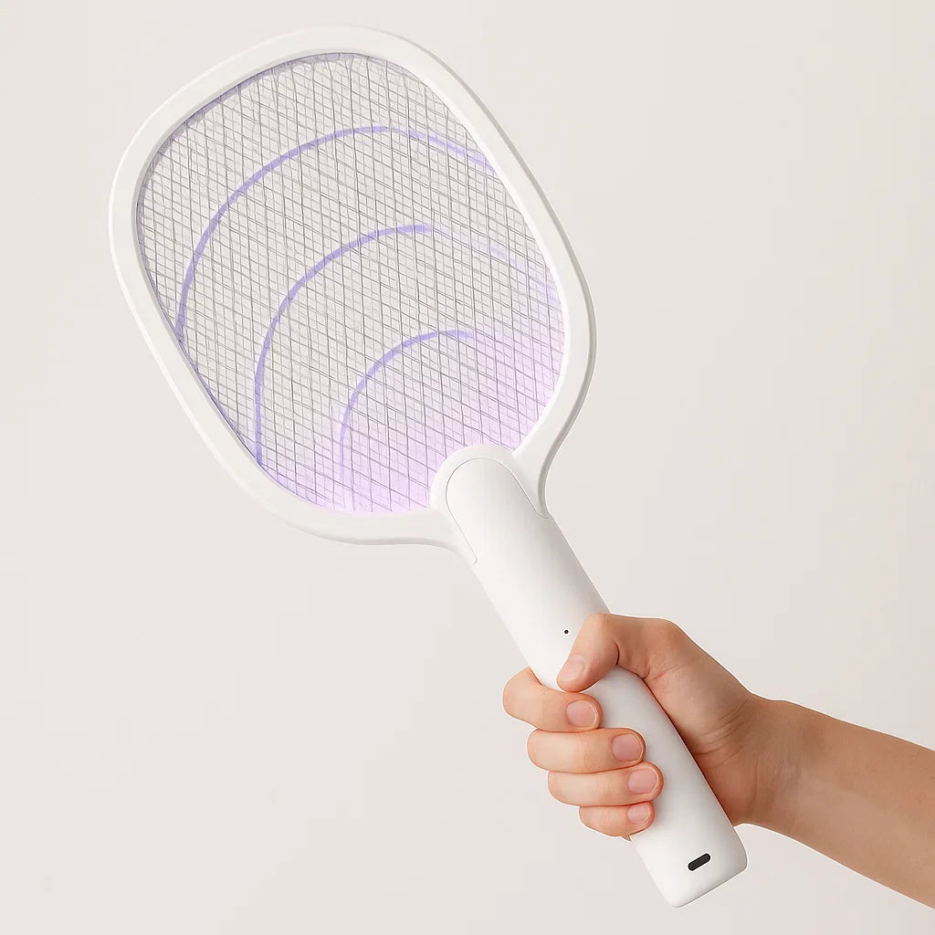 Lisslune | 2-in-1 Electric Mosquito Swatter & Bug Zapper – 2500V USB Rechargeable Insect Killer Racket