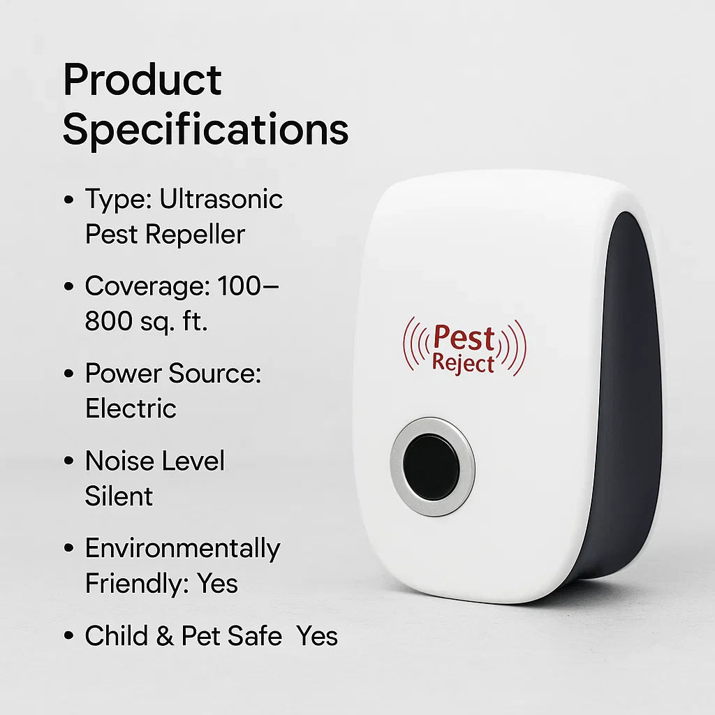 Lisslune | Ultrasonic Squirrel Repeller Device - Effective Pest Control to Deter Squirrels in 48 Hours for Gardens & Yards