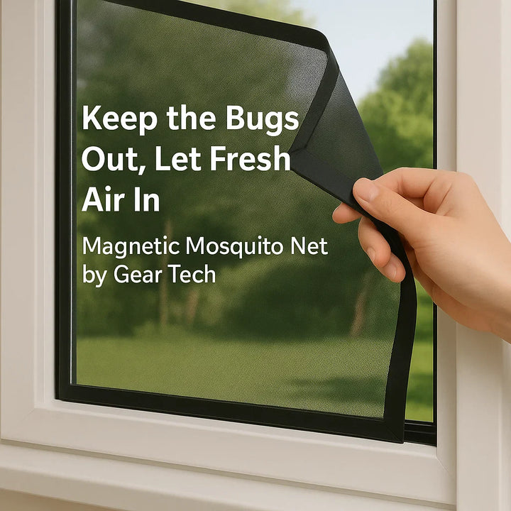 Lisslune | Magnetic Mosquito Net for Windows - No-See-Um Mesh Insect Screen for Home Protection & Bug Prevention