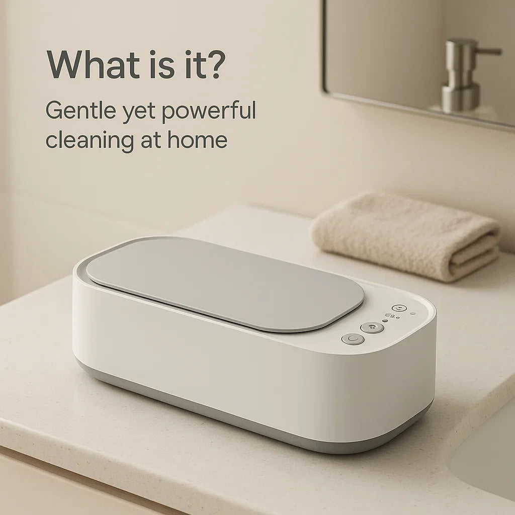 Lisslune | Ultrasonic Cleaning Device | Gentle, Efficient & Versatile for Jewelry, Glasses, Watches, and Dentures