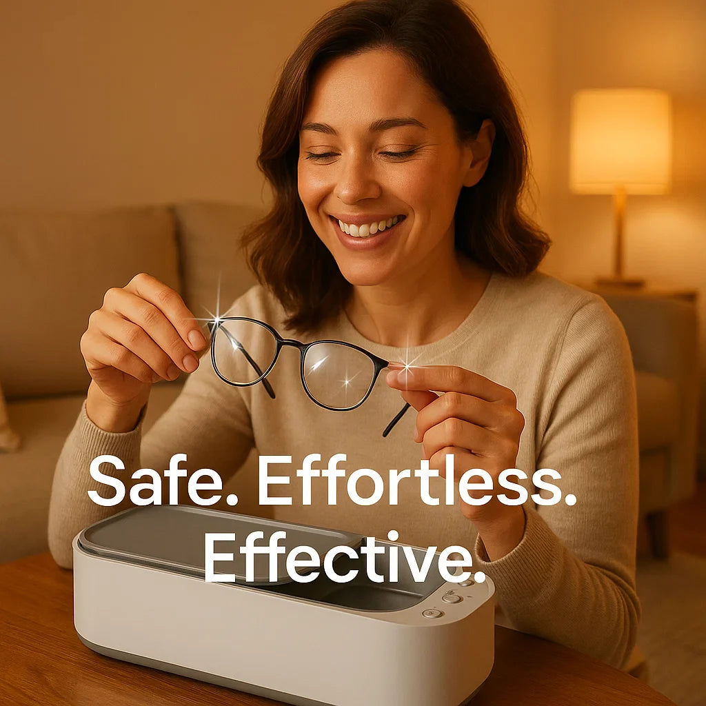 Lisslune | Ultrasonic Cleaning Device | Gentle, Efficient & Versatile for Jewelry, Glasses, Watches, and Dentures