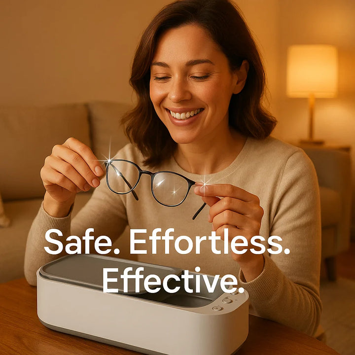 Lisslune | Ultrasonic Cleaning Device | Gentle, Efficient & Versatile for Jewelry, Glasses, Watches, and Dentures