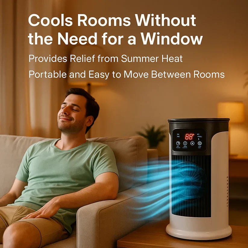 Lisslune | Portable Air Conditioner | Windowless, Energy Efficient & Ideal for Home Office and Dormitory Use