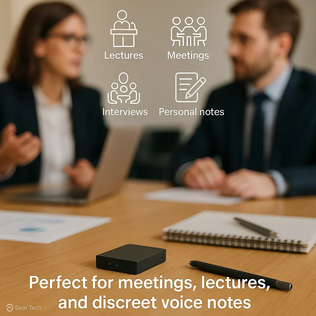 Lisslune | Miniature Voice Recorder – Small, Discreet, and Powerful Audio Capture | Perfect for Stealth Recording and Voice Activation