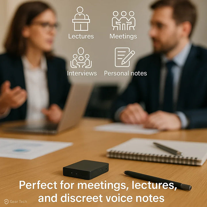 Lisslune | Miniature Voice Recorder – Small, Discreet, and Powerful Audio Capture | Perfect for Stealth Recording and Voice Activation