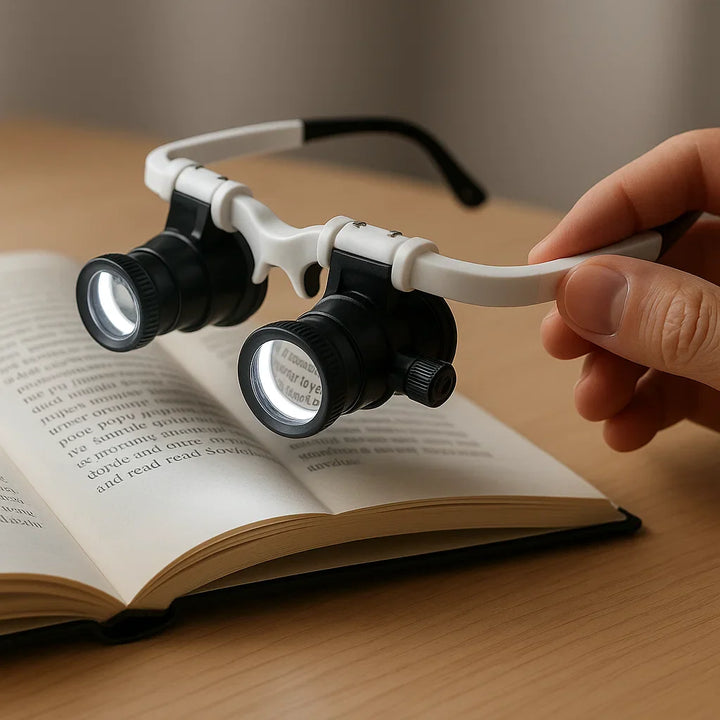 Lisslune | Celestara™ | LED Illuminated Precision Magnifier with Adjustable Brightness | Ideal for Reading, Hobbies & Detailed Work