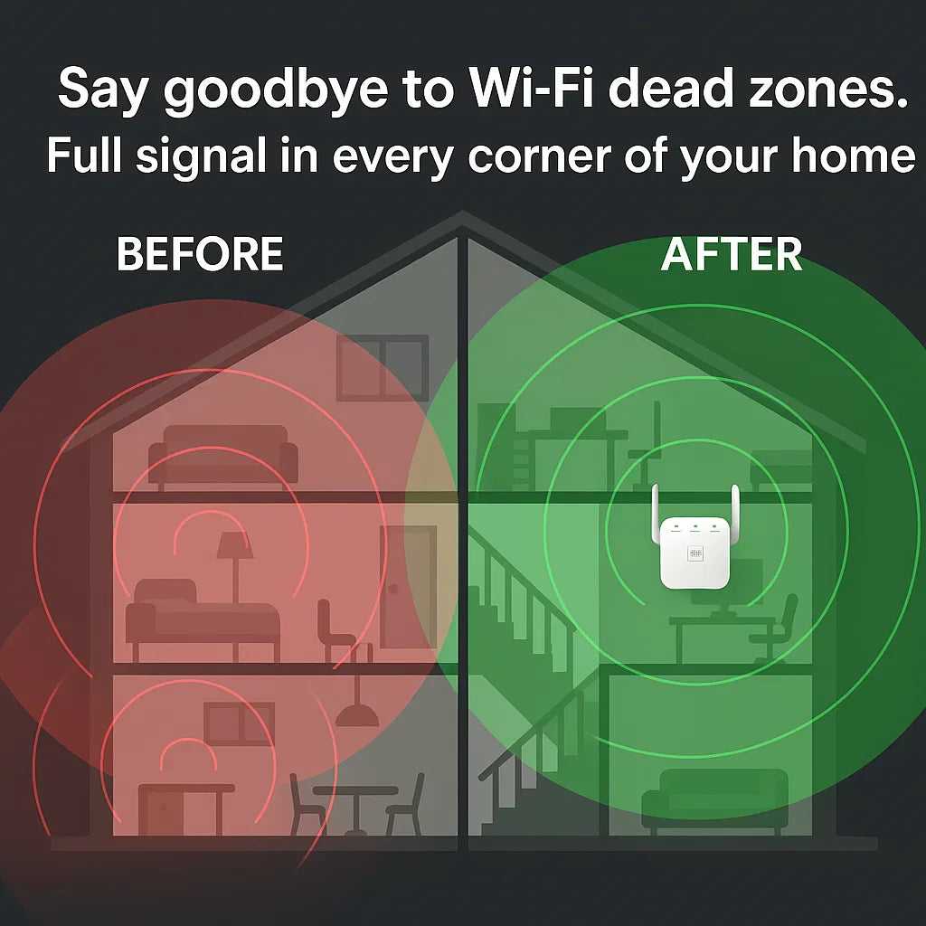 Lisslune | UltraXtend 5G WiFi Booster UK – Best Dual-Band WiFi Extender for Home & Garden Signal Coverage