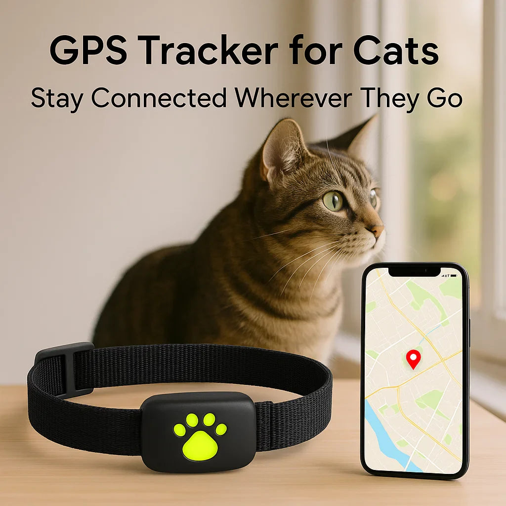 Lisslune | #1 Find  GPS Cat Tracker with Real-Time Location, Waterproof Design, and Activity Monitoring for Pet Safety and Tracking
