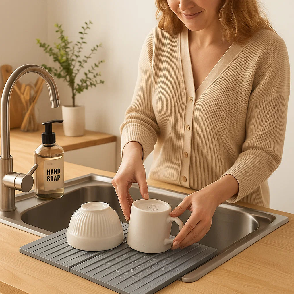 Lisslune | Foldable Silicone Drip Mat - Heat Resistant Design