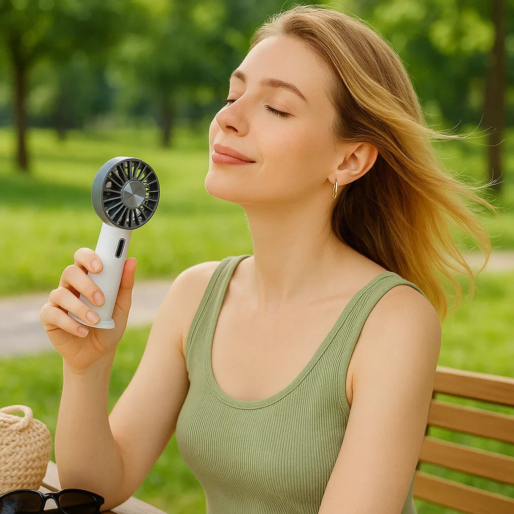 Lisslune | Portable Air Conditioner Cooling Fan | Compact, Lightweight & Ideal for Home, Office & Outdoor Use | Portable Handheld Fans