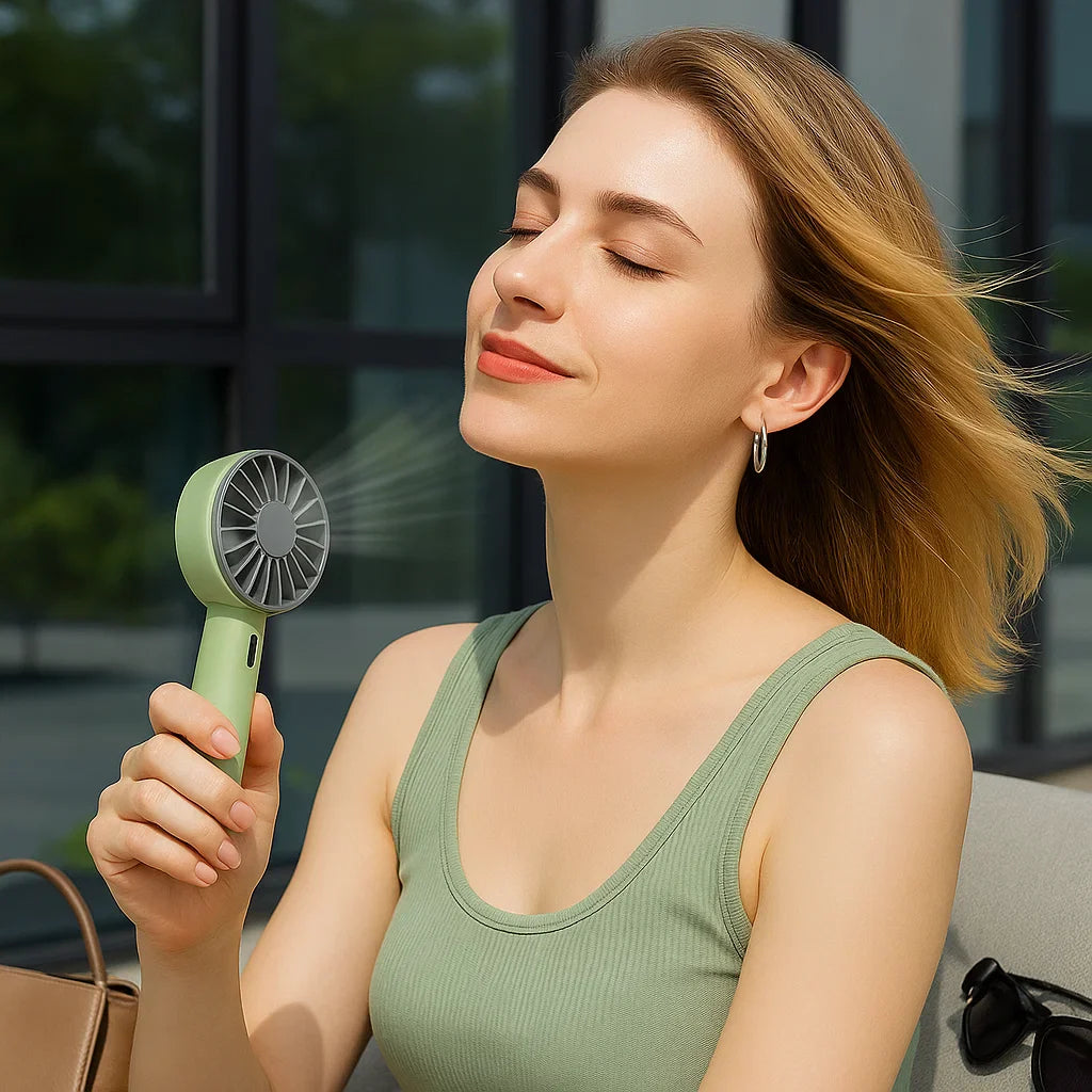 Lisslune | Portable Air Conditioner Cooling Fan | Compact, Lightweight & Ideal for Home, Office & Outdoor Use | Portable Handheld Fans