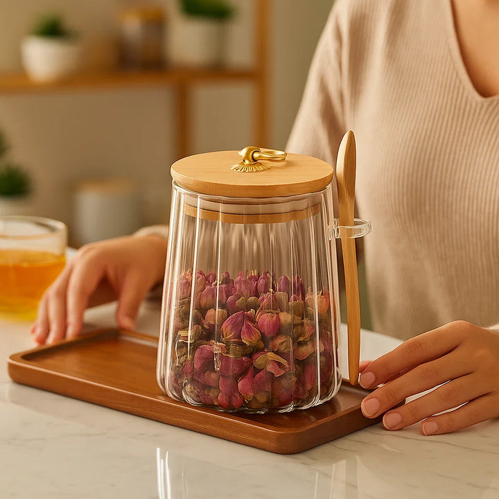 Lisslune | Sealable Storage Jar - Airtight and Moisture Resistant