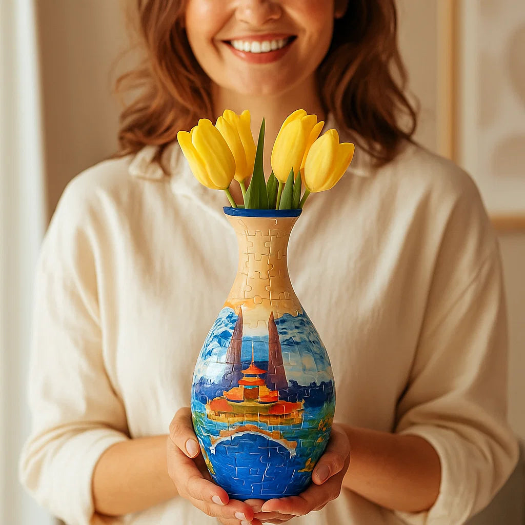 Lisslune | Noble 3D Puzzle Vase - Usable for real flowers