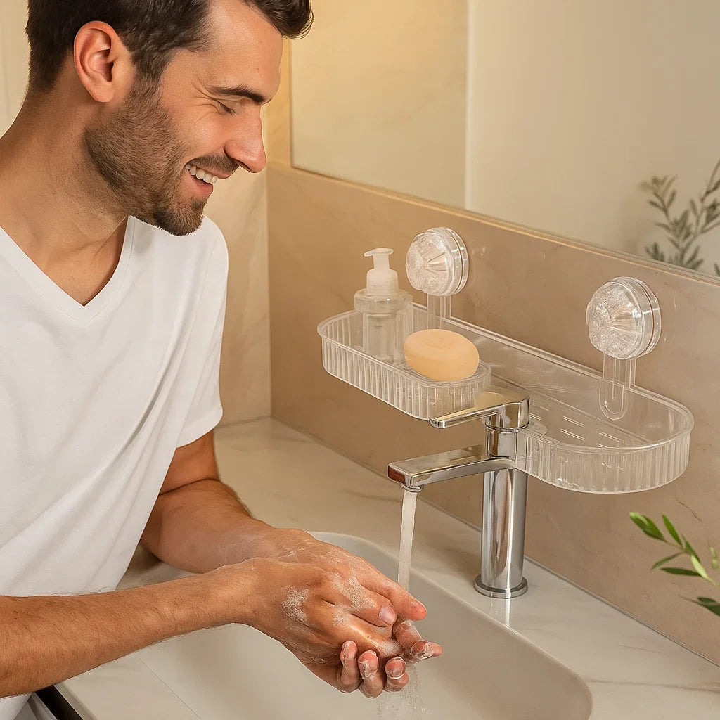 Lisslune | Suction Cup Sink Shelf