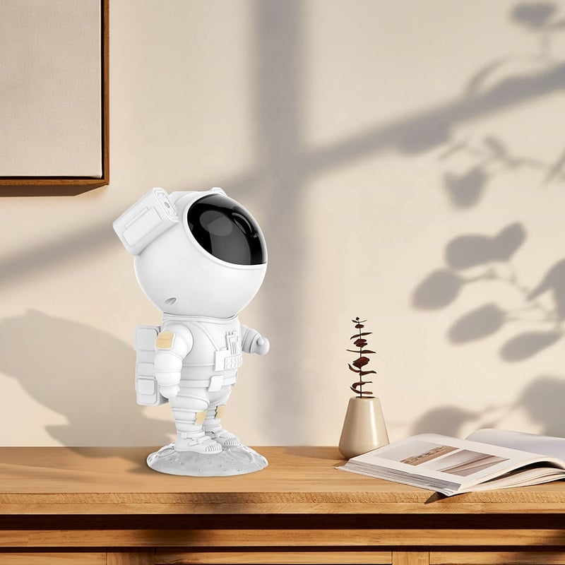 Lisslune | Astronaut Galaxy Projector | 8 Adjustable Nebula Colors & Remote Control for Relaxation and Stargazing