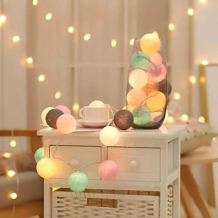 Lisslune | Atmospheric Ball String Lights - LumaBreeze