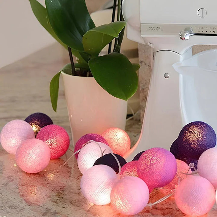 Lisslune | Atmospheric Ball String Lights - LumaBreeze