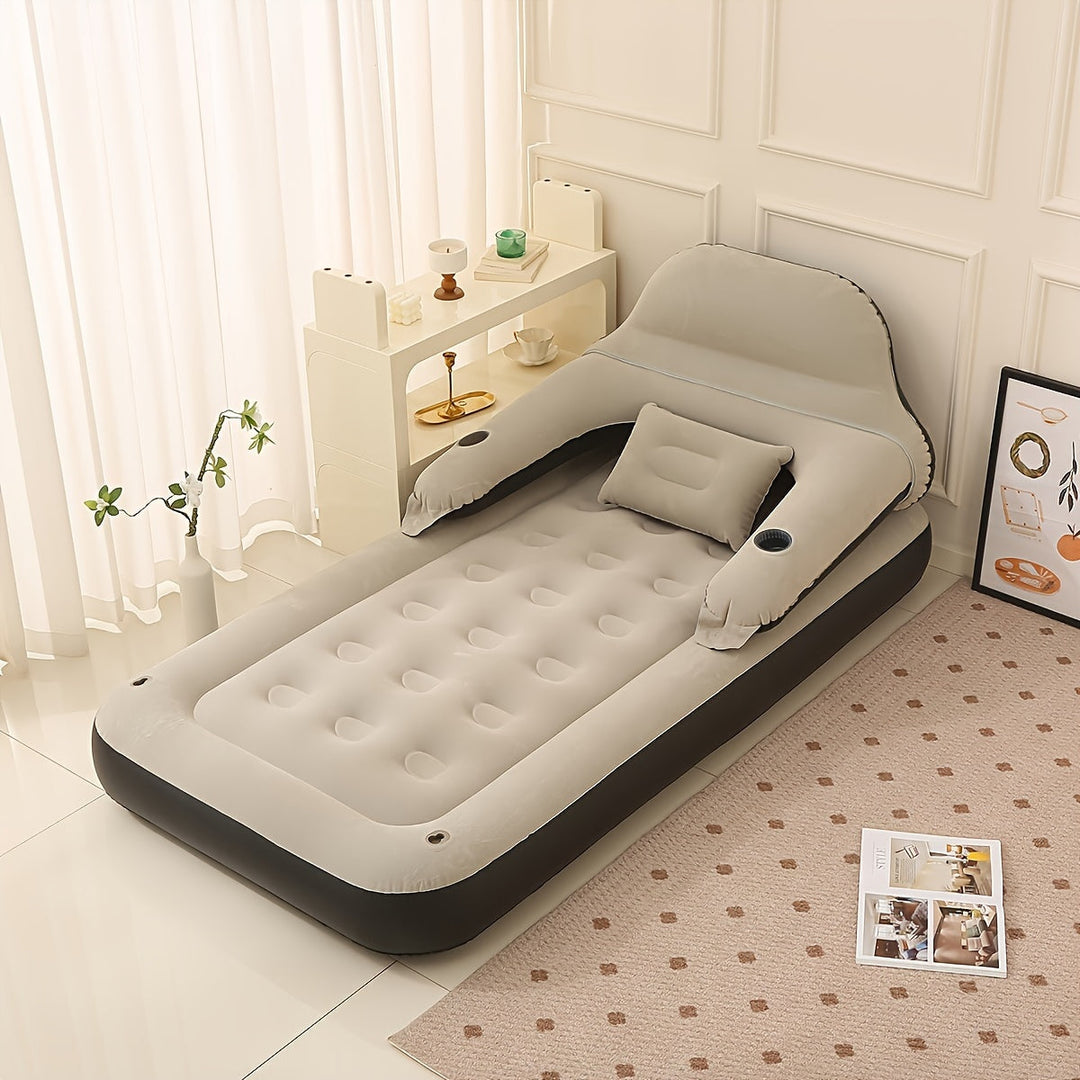 Lisslune | FlexiRust Inflatable Mattress – Luxury Sleep Comfort with Back Support and Integrated Pump