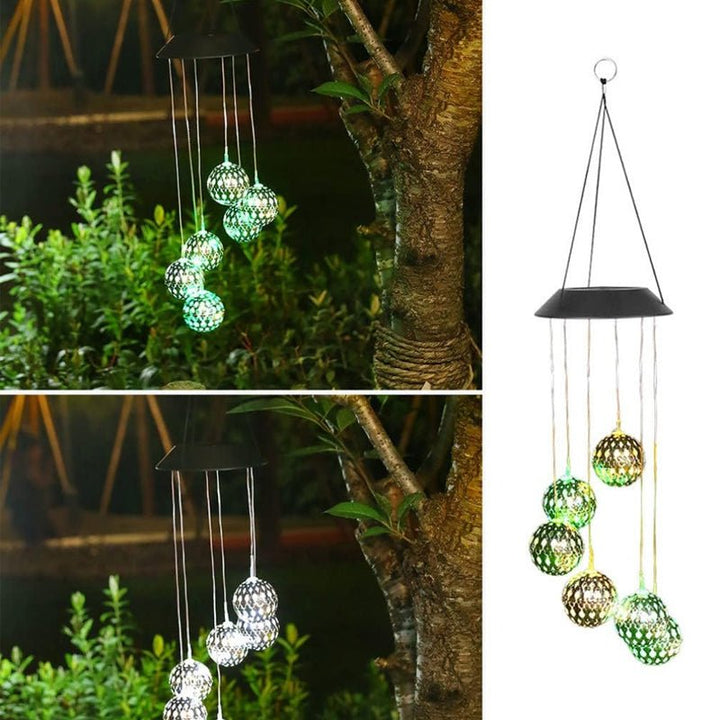 Lisslune | AURABELL – Solar Wind Chime Outdoor Light for Eco-Friendly Garden Charm