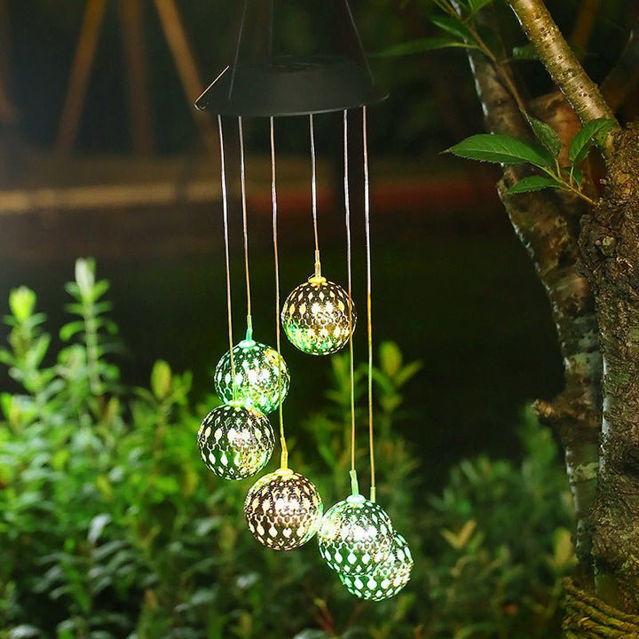 Lisslune | AURABELL – Solar Wind Chime Outdoor Light for Eco-Friendly Garden Charm