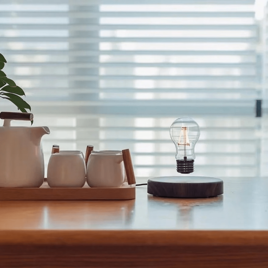 Lisslune | LumiGlide Floating LED Bulb | Magnetic levitation light with touch control for modern spaces