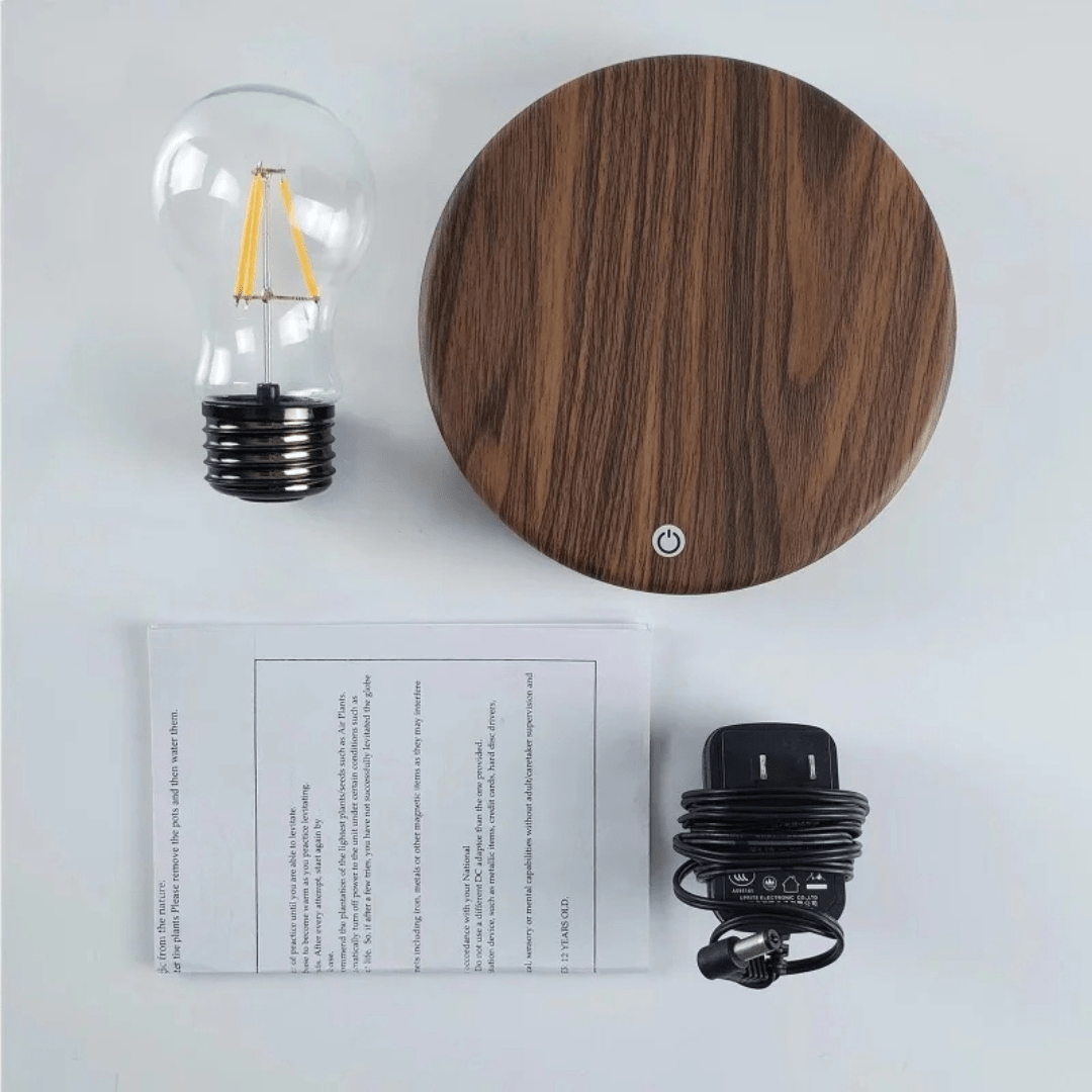 Lisslune | LumiGlide Floating LED Bulb | Magnetic levitation light with touch control for modern spaces